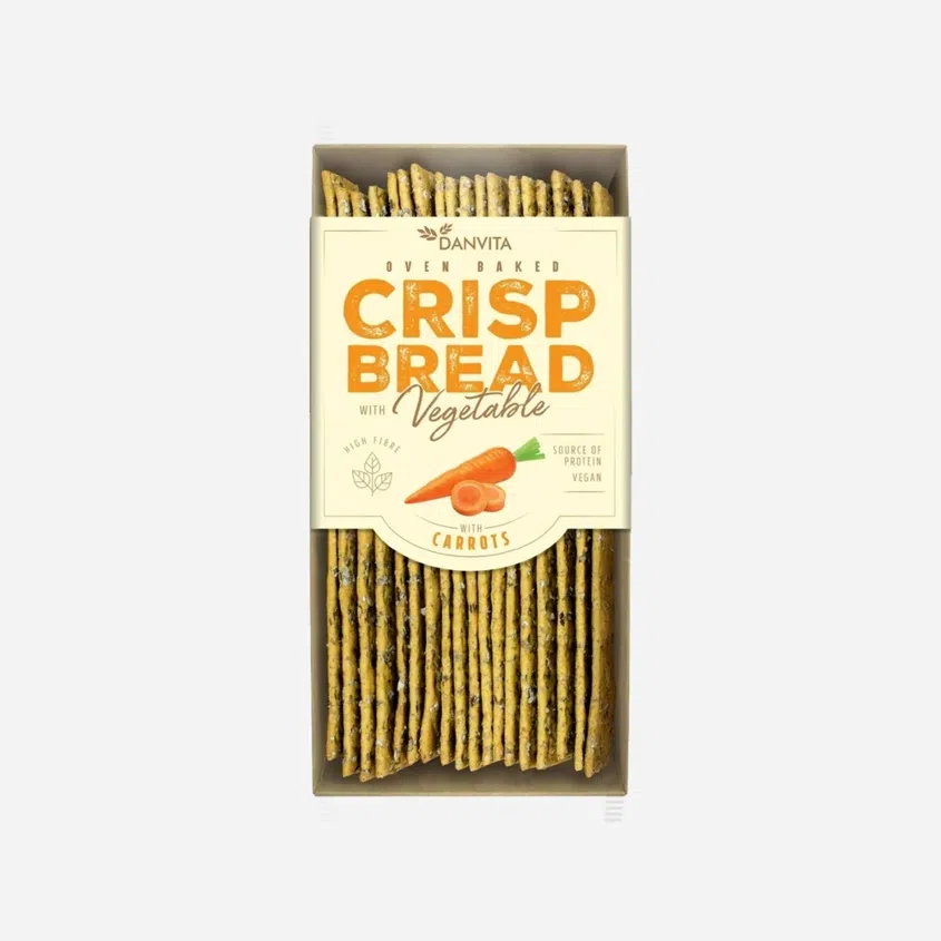 Krehké pšeničné plátky s karotkou