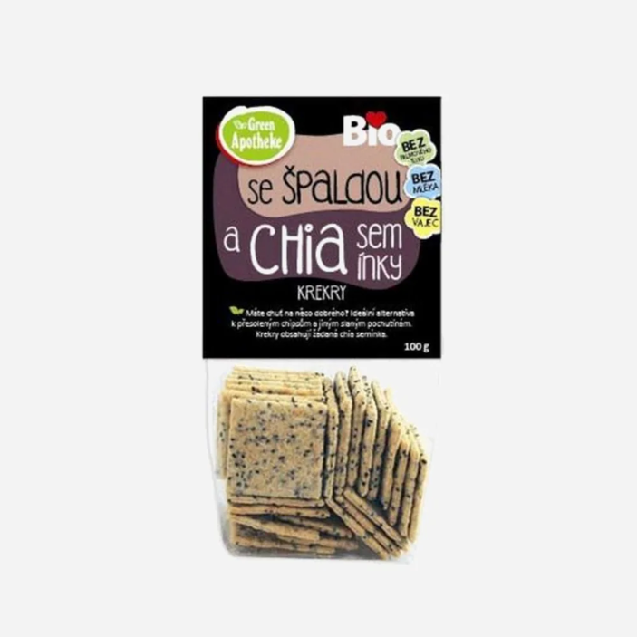 Krekry špaldové s chia BIO