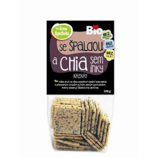 Krekry špaldové s chia BIO
