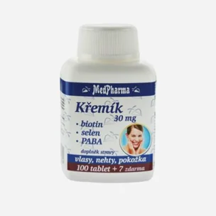 Kremík 30 mg + biotín + selén + PABA