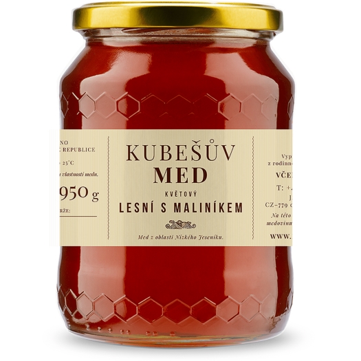 Kubesuv med Med kvetový lesný s maliníkom