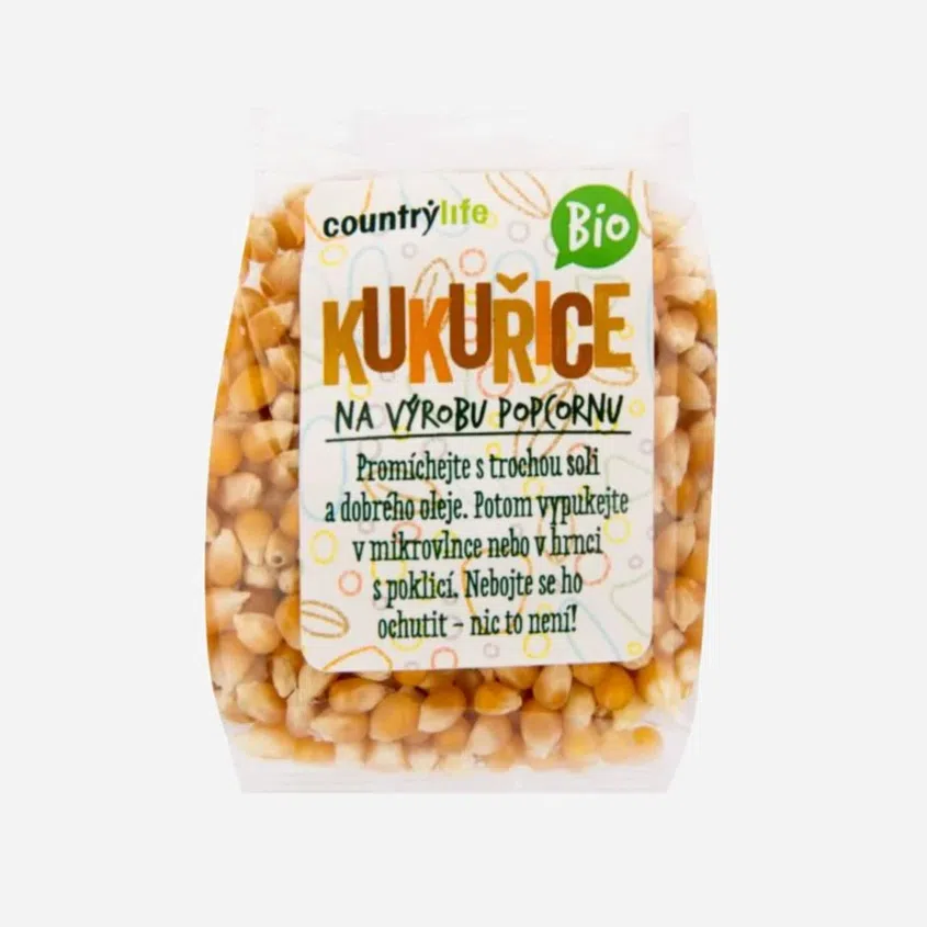 Kukurica na výrobu popcornu BIO