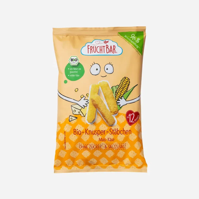 Kukuričné ​​chrumky so syrom nesolené BIO