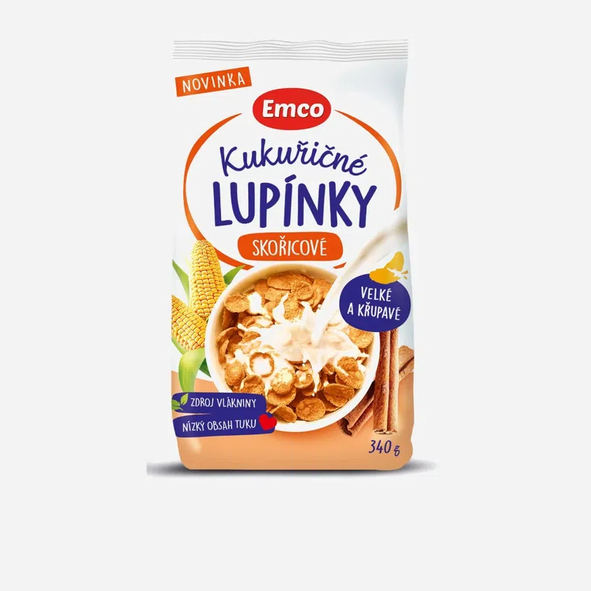 Kukuričné ​​lupienky škoricové