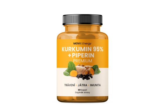 Kurkumín extrakt 95% a Piperín