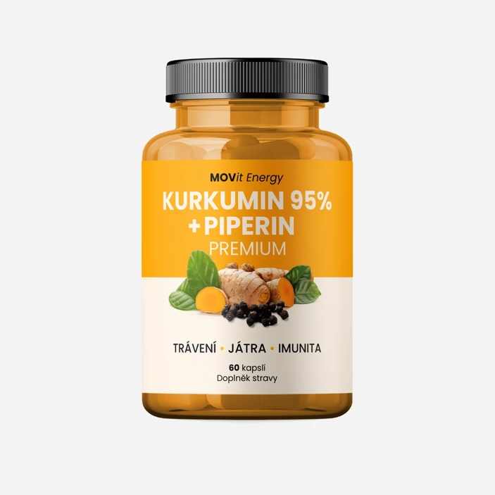 Kurkumín extrakt 95% a Piperín