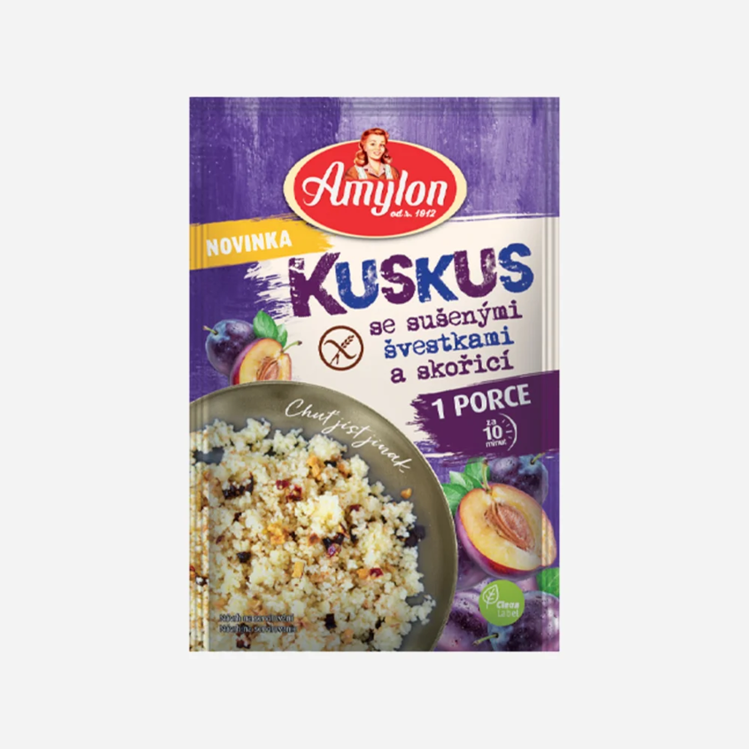 Kuskus so sušenými slivkami a škoricou