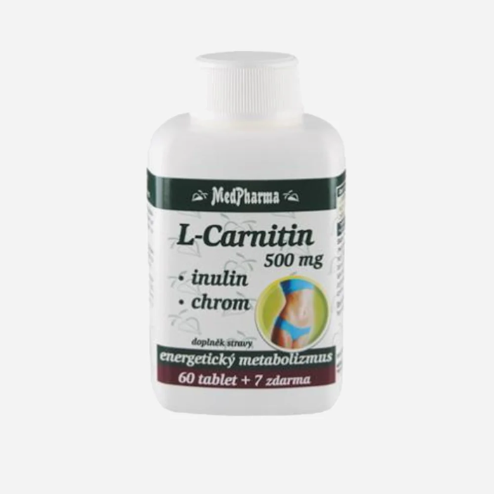 L-Carnitin 500 mg + inulín + chróm 67 tablet
