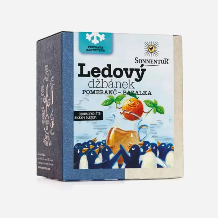 Ľadový džbánok BIO pomaranč, bazalka