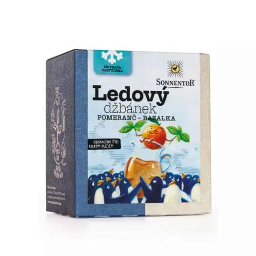 Ľadový džbánok BIO pomaranč, bazalka