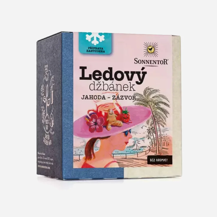 Ľadový džbánok jahoda, zázvor BIO 44,8 g