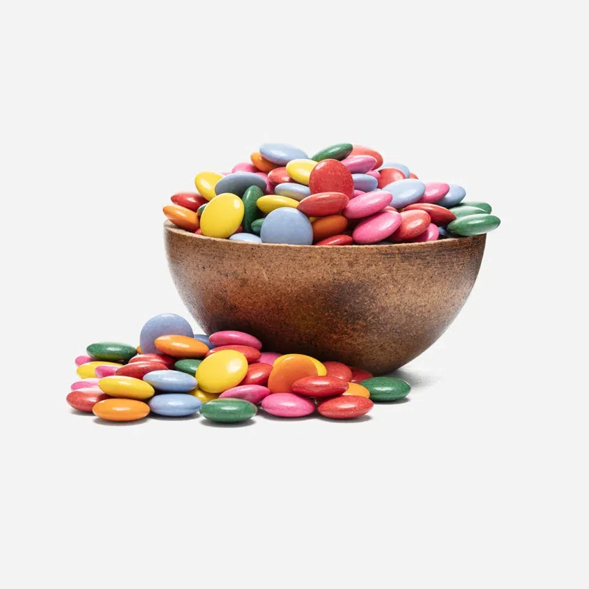 Lentilky s prírodnými farbivami