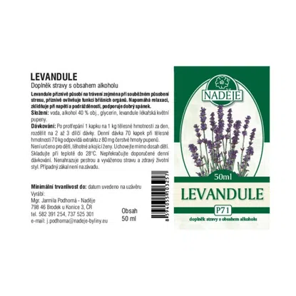 Levanduľa - tinktúra z púčikov