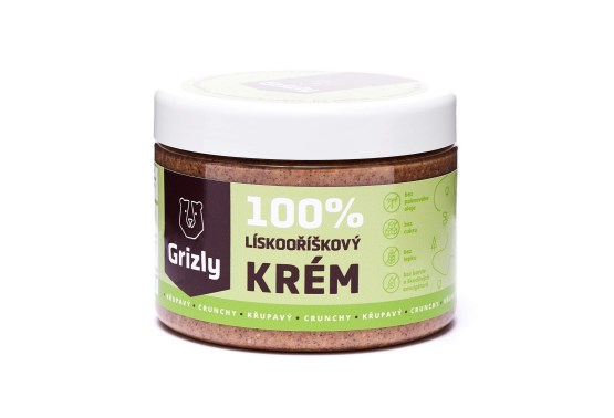 Lieskovoorieškový krém chrumkavý