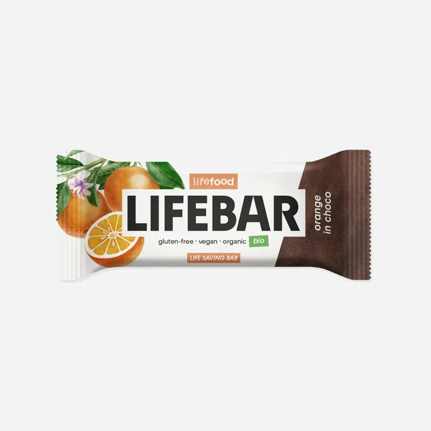Lifebar InChoco Tyčinka pomaranč raw BIO