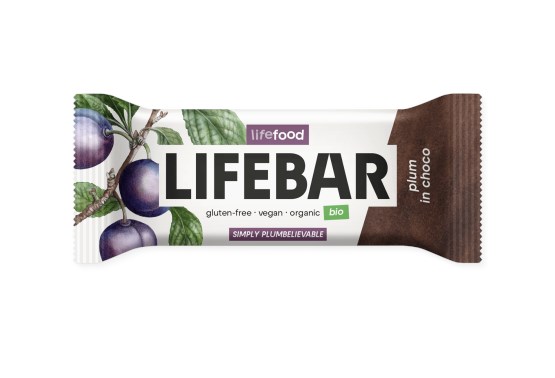 Lifebar InChoco Tyčinka slivka raw BIO