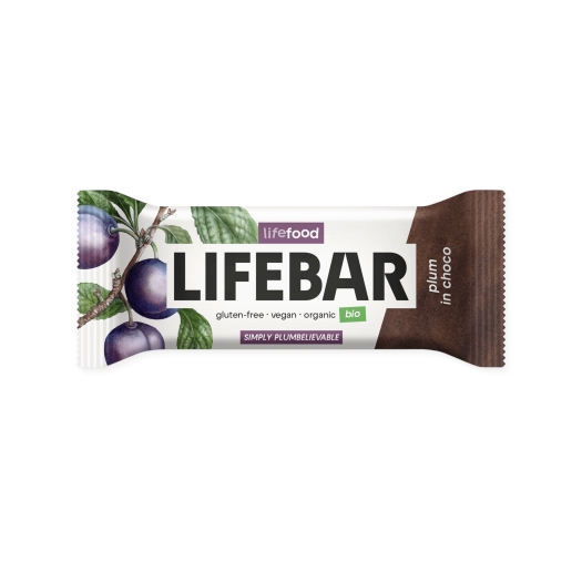 Lifebar InChoco Tyčinka slivka raw BIO