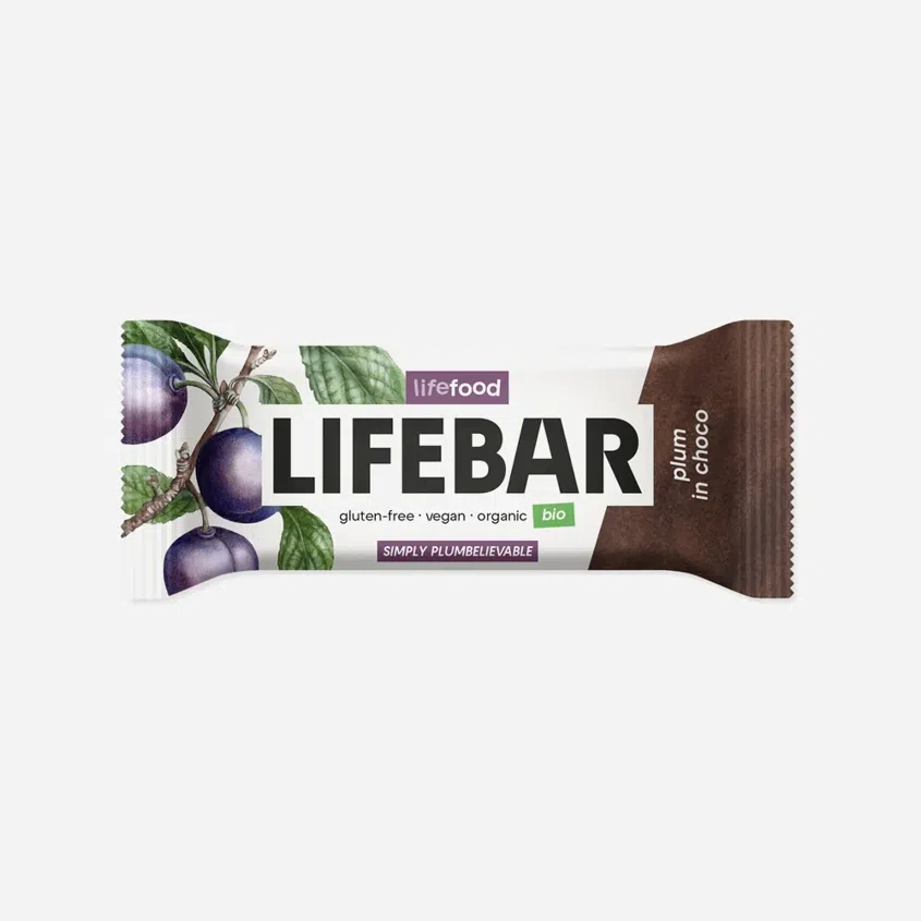 Lifebar InChoco Tyčinka slivka raw BIO