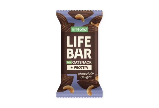Lifebar Oat snack proteín čokoládový BIO