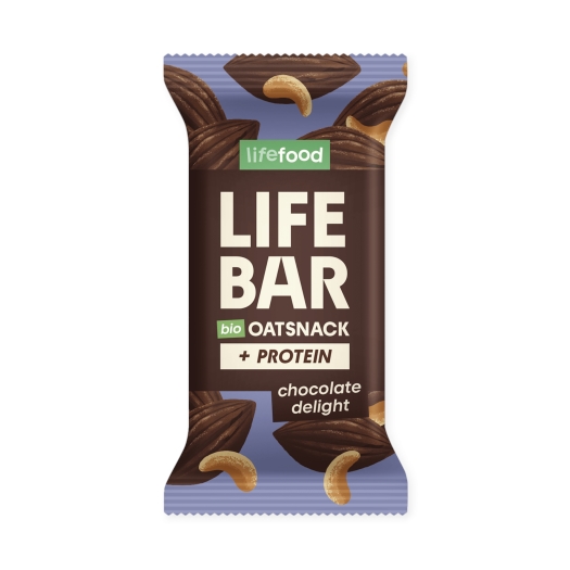 Lifebar Oat snack proteín čokoládový BIO