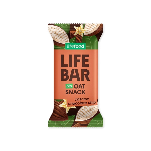 Lifebar Oat snack s kúskami čokolády BIO