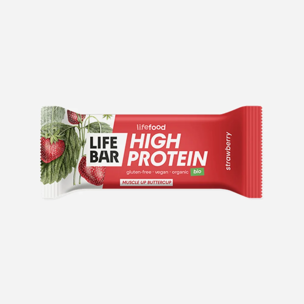 Lifebar Proteín tyčinka jahodová BIO