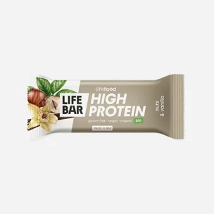 Lifebar Protein tyčinka oriešková s vanilkou BIO