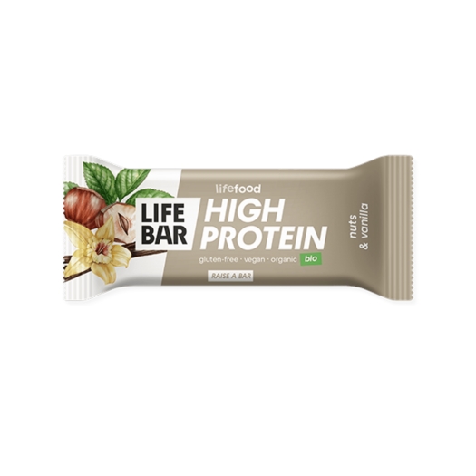Lifebar Protein tyčinka oriešková s vanilkou BIO