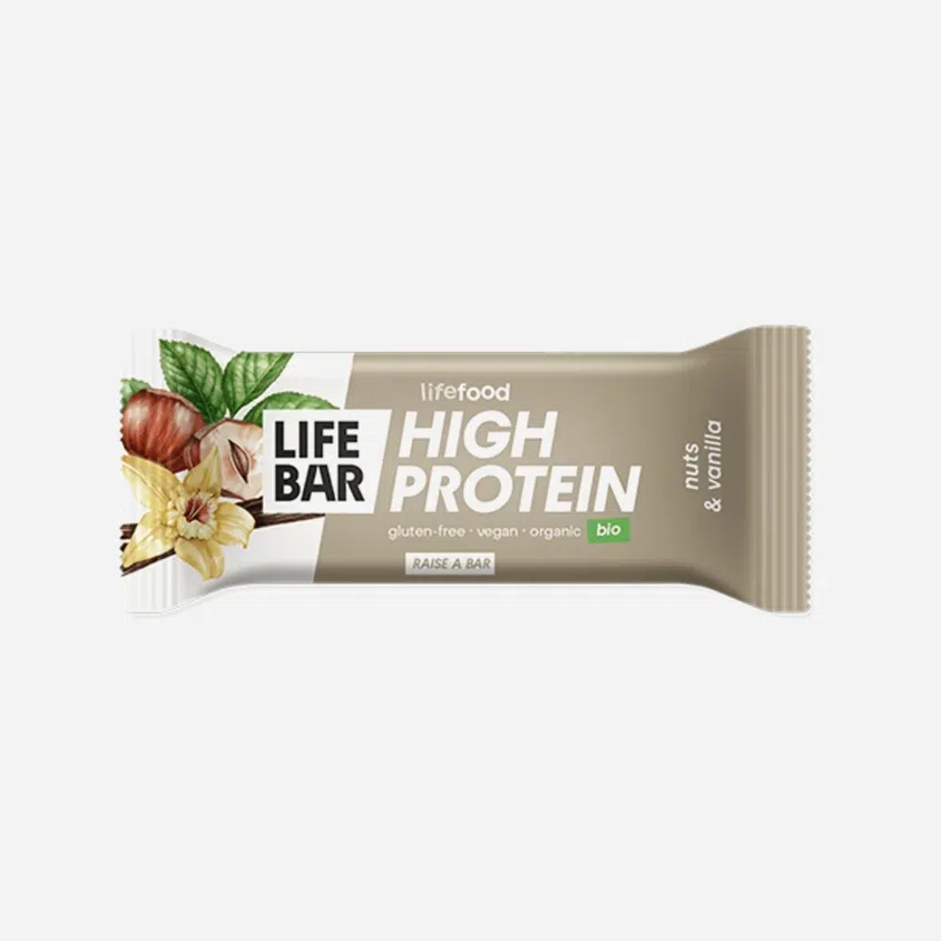 Lifebar Protein tyčinka oriešková s vanilkou BIO