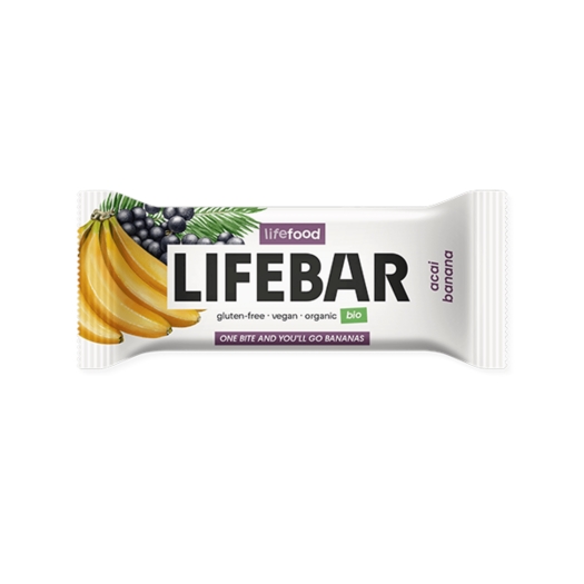 Lifebar Tyčinka acai s banánom raw BIO