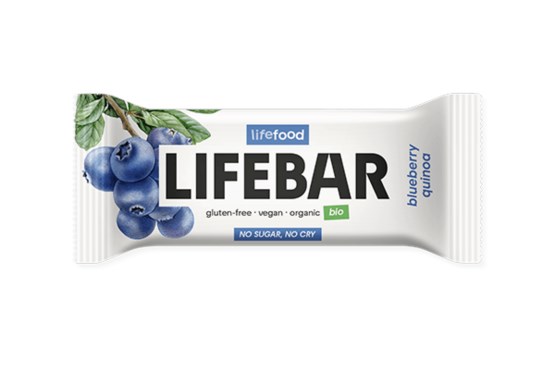 Lifebar Tyčinka čučoriedková s quinoou raw BIO