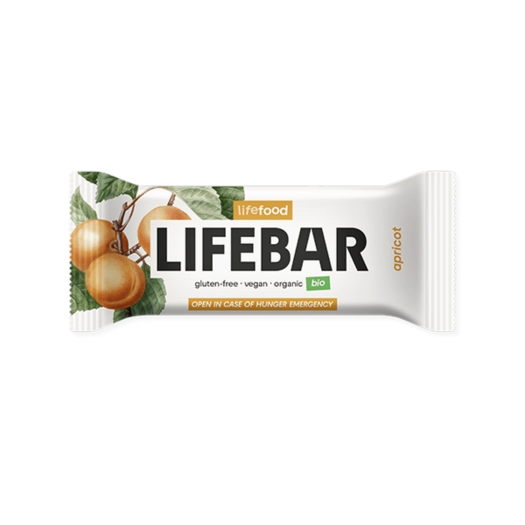 Lifebar Tyčinka marhuľová raw BIO 40 g