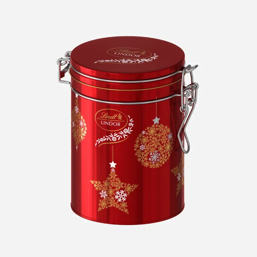 Lindor pralinky mliečna čokoláda - plechová dóza