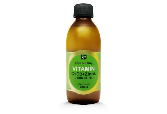 Lipozomálny vitamín C+D3+Zinok
