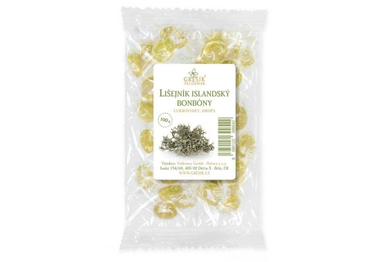 Lišajník islandský cukríky
