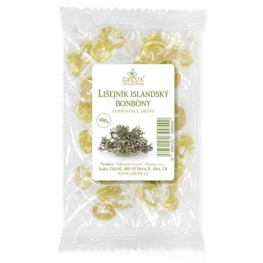 Lišajník islandský cukríky