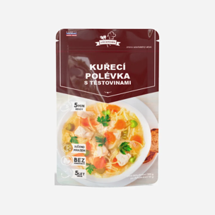 Lyofilizovaná kuracia polievka s cestovinou