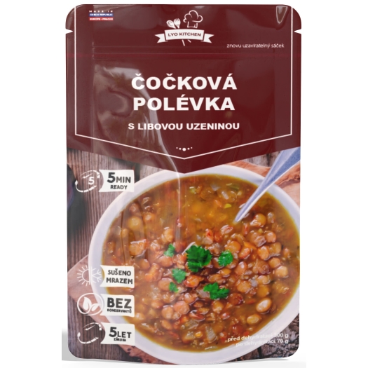 Lyofilizovaná šošovková polievka