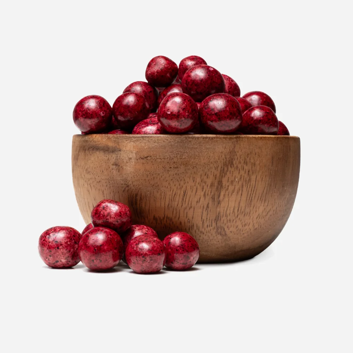 Lyofilizované čierne ríbezle v bielej čokoláde