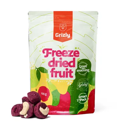 Lyofilizované čučoriedkové košíčky s kešu