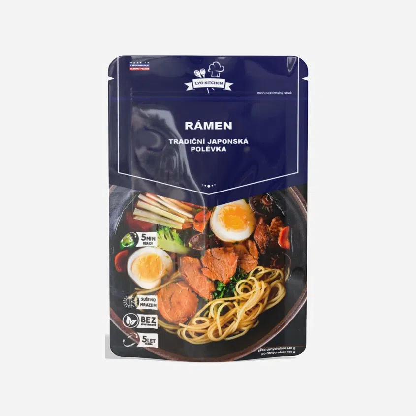 Lyofilizovaný Ramen - tradičná japonská polievka