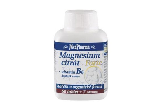 Magnézium citrát Forte + vit B6 67 tablet