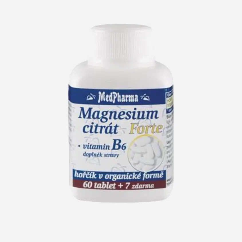 Magnézium citrát Forte + vit B6 67 tablet