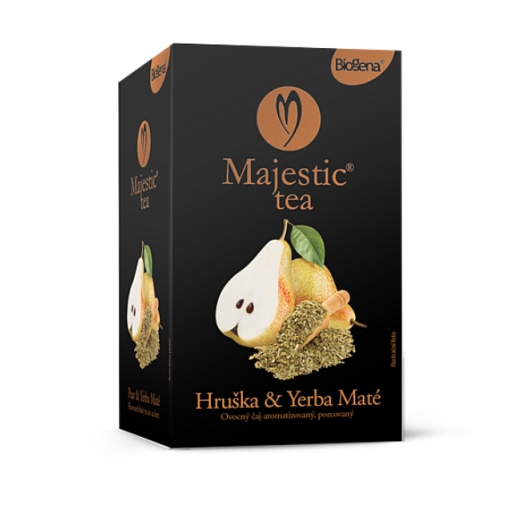 Majestic Tea hruška a Yerba maté
