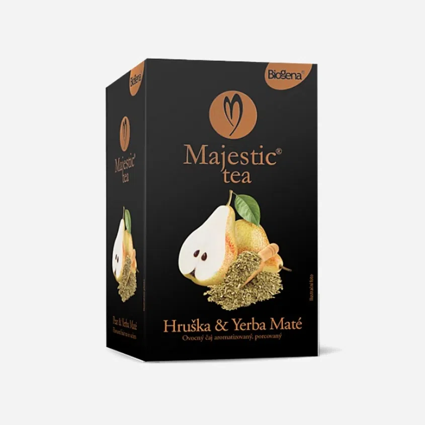 Majestic Tea hruška a Yerba maté