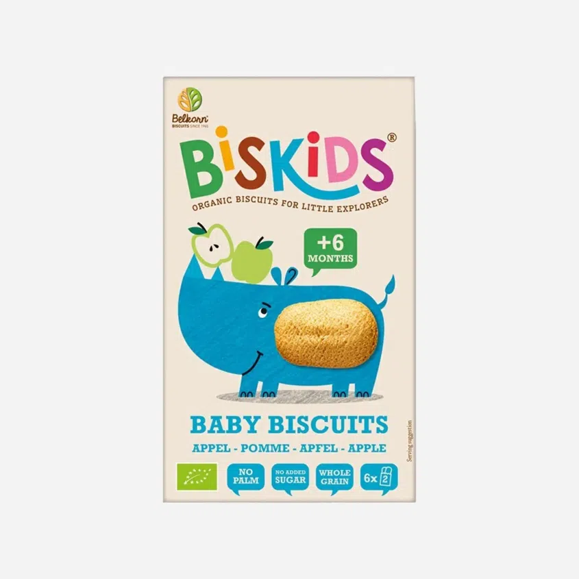 Mäkké detské sušienky s jablčnou šťavou bez prid. cukru 6M+ BIO