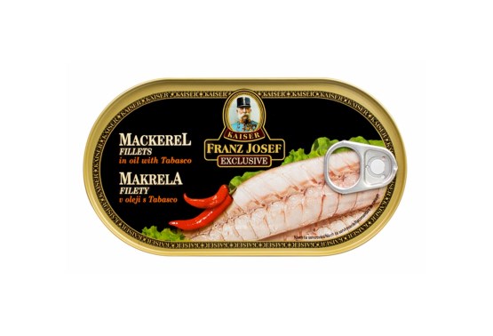 Makrela filety v oleji s tabascom