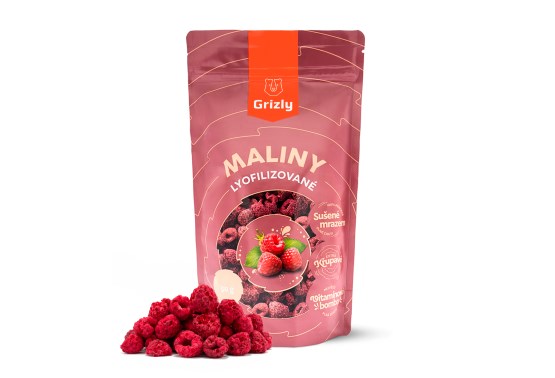 Maliny lyofilizované