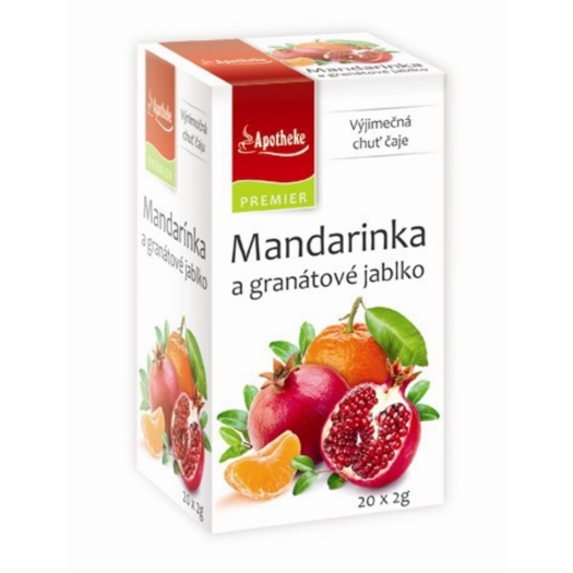 Mandarínka a granátové jablko 20 vrecúšok