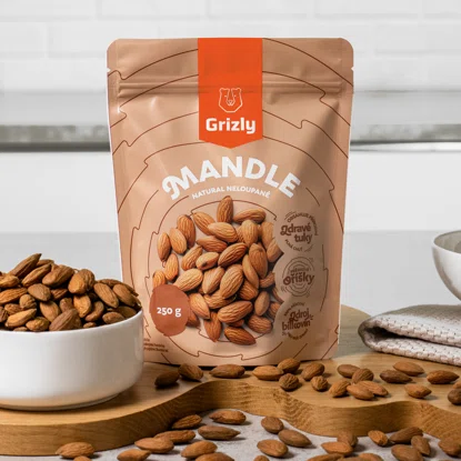 Mandle natural nelúpané